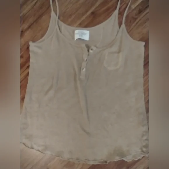 Zara Basic Tan T-Shirt Lightweight - Picture 8 of 12
